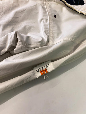 Tommy Hilfiger White Full-Zip Jacket – Size Unknown (Fits M/L)