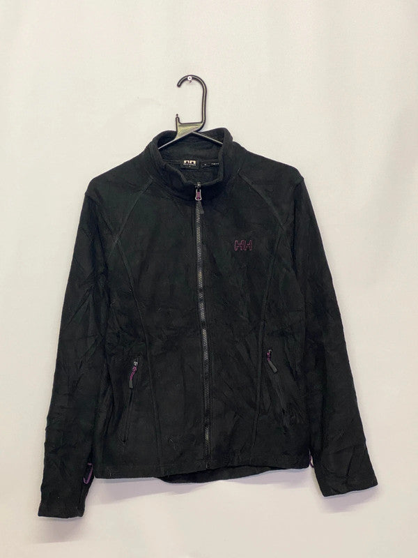 Helly Hansen Black Full-Zip Fleece Jacket – Size S