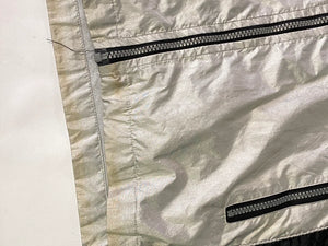 Vintage Adidas Silver & Black Full-Zip Track Jacket