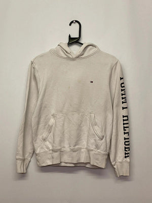 Tommy Hilfiger White Logo Sleeve Hoodie