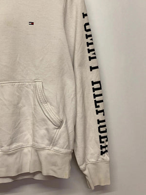 Tommy Hilfiger White Logo Sleeve Hoodie