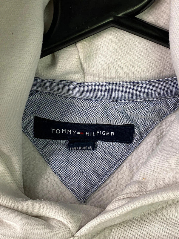 Tommy Hilfiger White Logo Sleeve Hoodie