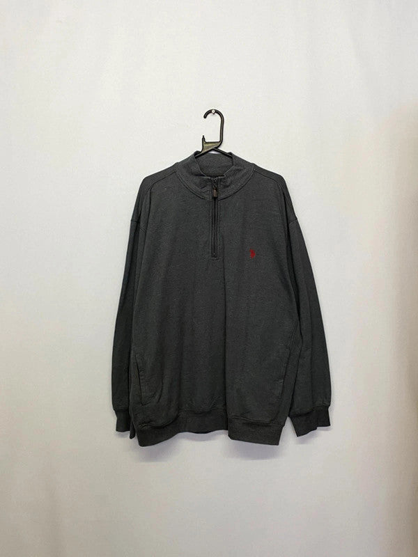 U.S. Polo Assn. Charcoal Grey 1/4 Zip Sweatshirt (Men’s XXL)