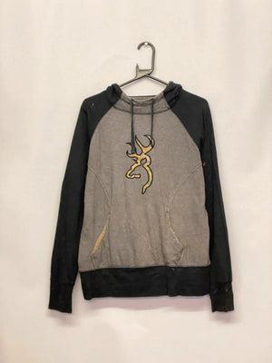 Browning “The Best There Is” Grey & Black Hoodie – Men’s XL