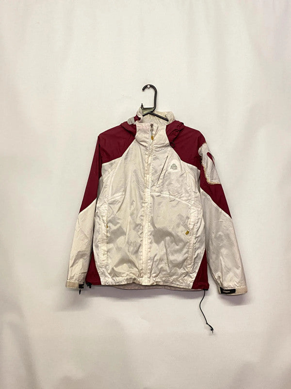 Nike ACG 3 Outer Layer White & Burgundy Waterproof Jacket – Women’s S