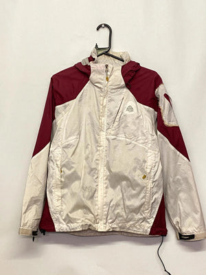 Nike ACG 3 Outer Layer White & Burgundy Waterproof Jacket – Women’s S