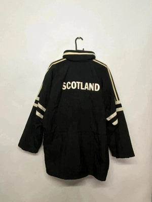 Vintage Adidas Scotland FA Bench Coat – Walkers Sponsor – Size M