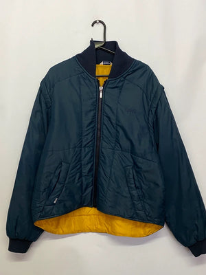 Levi Strauss & Co. Navy Bomber Jacket with Yellow Lining – XL