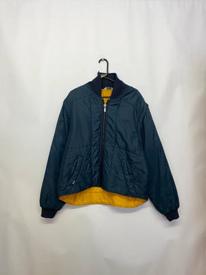 Levi Strauss & Co. Navy Bomber Jacket with Yellow Lining – XL