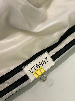 Adidas Originals White Track Jacket with Black Trefoil Logo
