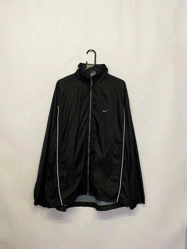 Nike Black Windbreaker Jacket - Size XXL