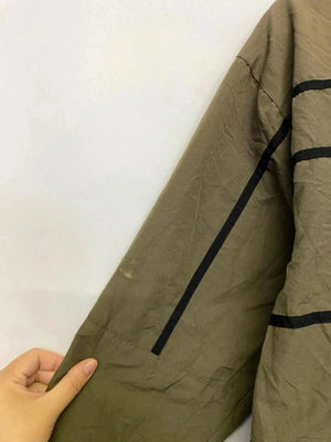 Vintage Reebok Olive Green Windbreaker Jacket - Youth L (12 Yrs / 152–162cm)