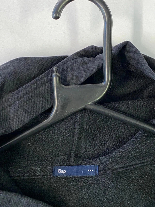 Black GAP Logo Hoodie with Fleece Lining - Size Unknown (Fits M/L)