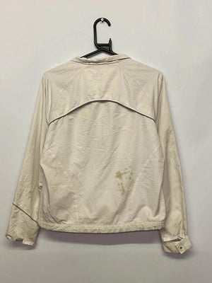 Vintage Nike Cream Hooded Windbreaker Jacket – Size M (160 cm)