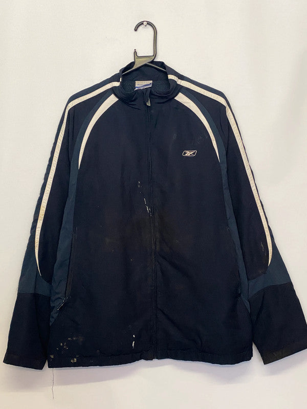 Vintage Reebok Navy Track Jacket – Men’s M (90s Y2K Sportswear)