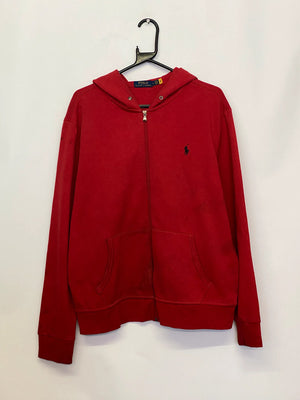Polo Ralph Lauren Red Full-Zip Hoodie – Men’s L