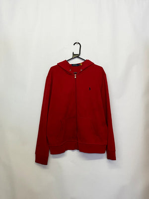 Polo Ralph Lauren Red Full-Zip Hoodie – Men’s L