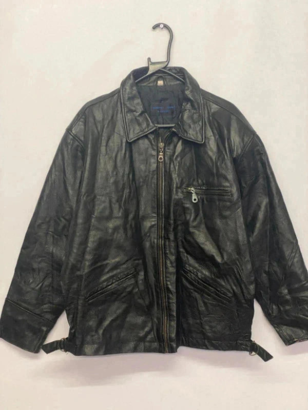 Murphy, John & Daniel Black Faux Leather Jacket – Size XL