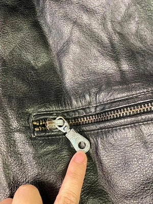 Murphy, John & Daniel Black Faux Leather Jacket – Size XL