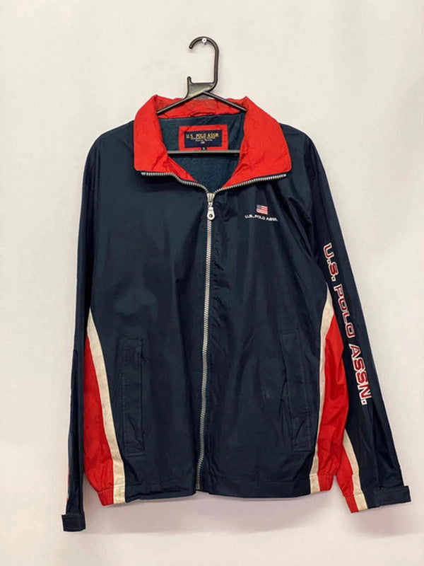 U.S. Polo Assn. Navy/Red Windbreaker Jacket – Men’s XL