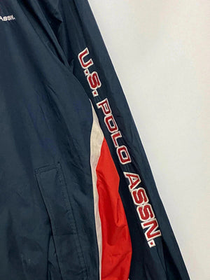 U.S. Polo Assn. Navy/Red Windbreaker Jacket – Men’s XL