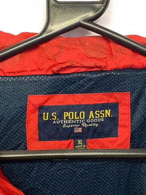 U.S. Polo Assn. Navy/Red Windbreaker Jacket – Men’s XL