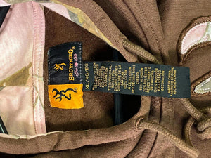 Browning “For Her” Brown & Pink Hoodie – Women’s XL