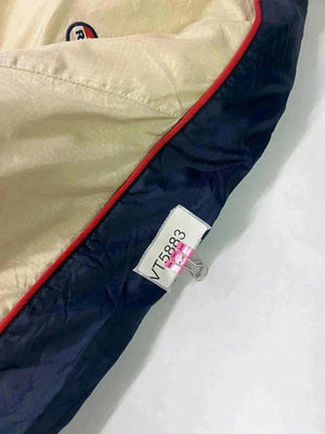 Vintage Reebok Athletic Department Windbreaker Jacket – Beige/Navy – 90s Y2K