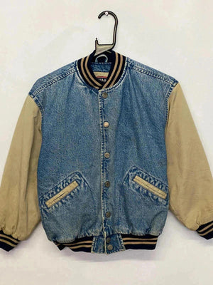 Vintage GAP Varsity Classic Denim Bomber Jacket – Size M