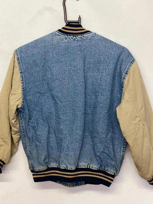 Vintage GAP Varsity Classic Denim Bomber Jacket – Size M