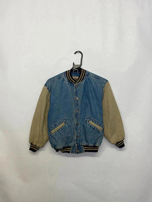 Vintage GAP Varsity Classic Denim Bomber Jacket – Size M
