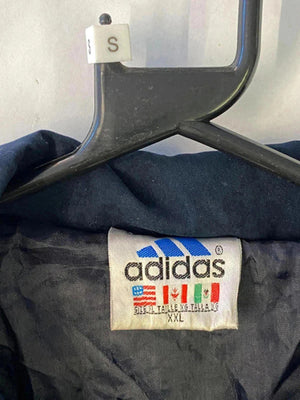Vintage Adidas Sleeveless Track Vest – Grey/Navy – Size XXL