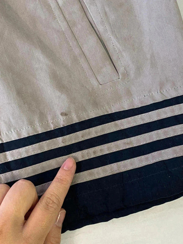Vintage Adidas Sleeveless Track Vest – Grey/Navy – Size XXL