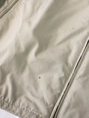 Adidas Beige & Grey Full-Zip Hooded Windbreaker Jacket