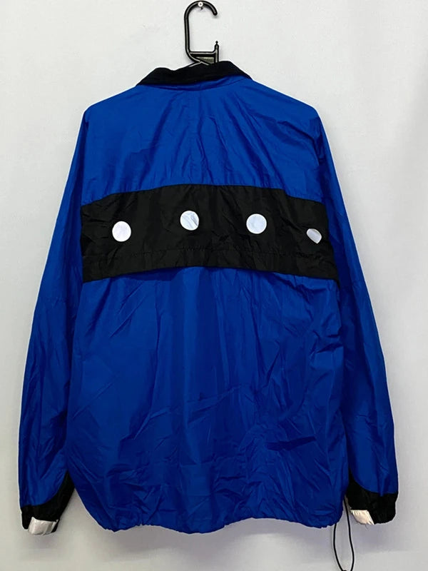 Nike Vintage Blue & Black Full-Zip Windbreaker Jacket – Men’s XL