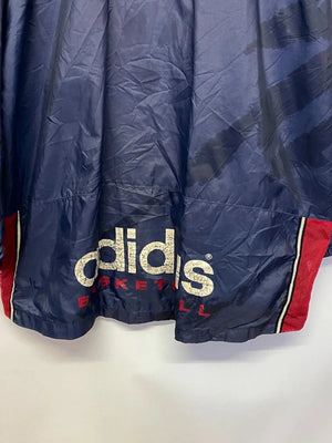 Adidas Navy & Red Hooded Windbreaker Jacket – Men’s XXL