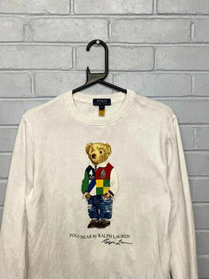 Polo Ralph Lauren Bear Sweatshirt – White
