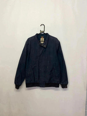 Vintage Timberland Waterproof Bomber Jacket – Navy Blue (Men’s L)