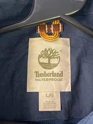 Vintage Timberland Waterproof Bomber Jacket – Navy Blue (Men’s L)