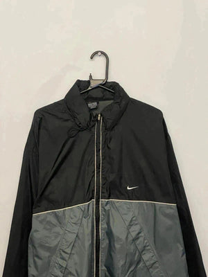 Nike Two-Tone Windbreaker Jacket – Black & Grey