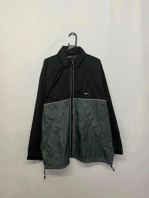 Nike Two-Tone Windbreaker Jacket – Black & Grey