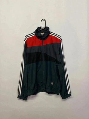 Adidas Track Jacket – Red/Navy/Black Colorblock (Men’s 2XL / UK 44–46)