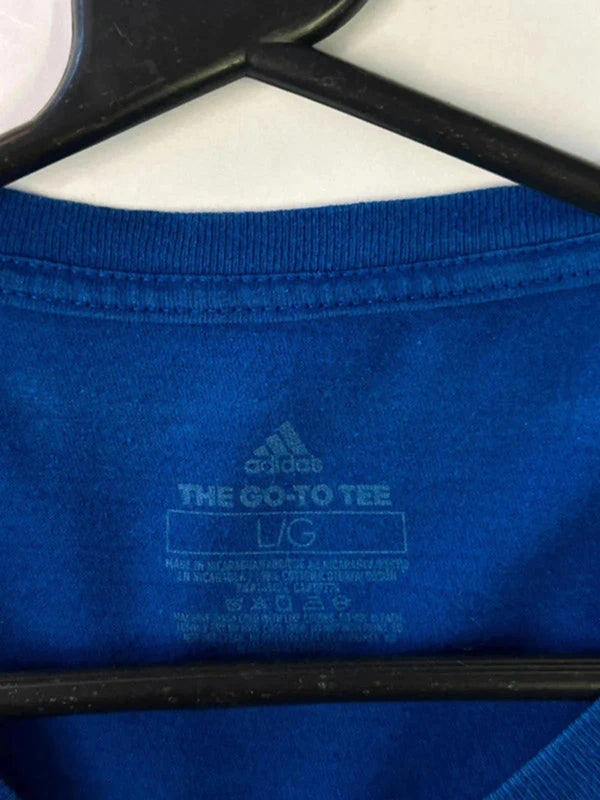 Adidas “The Go-To Tee” Blue T-Shirt – Size L