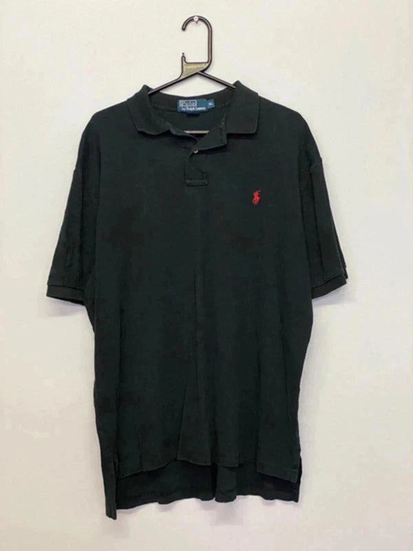 Polo Ralph Lauren Black Polo Shirt – Size XL – Red Logo
