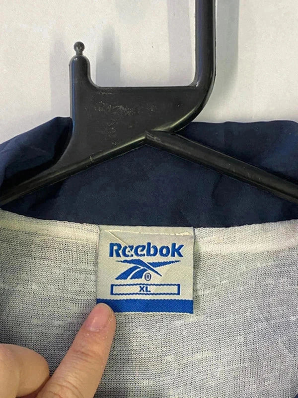 Vintage Reebok Windbreaker Vest – Navy & Grey – Size XL