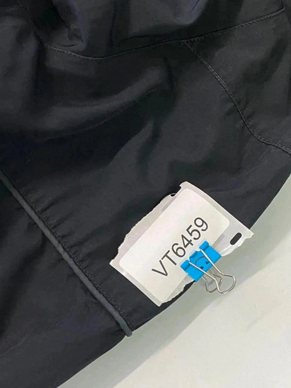 Nike Black Full-Zip Jacket with Embroidered Swoosh - Size L