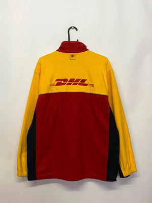 DHL Red & Yellow Zip-Up Fleece Jacket