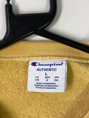 Champion Yellow Crewneck Sweatshirt (Men’s L)