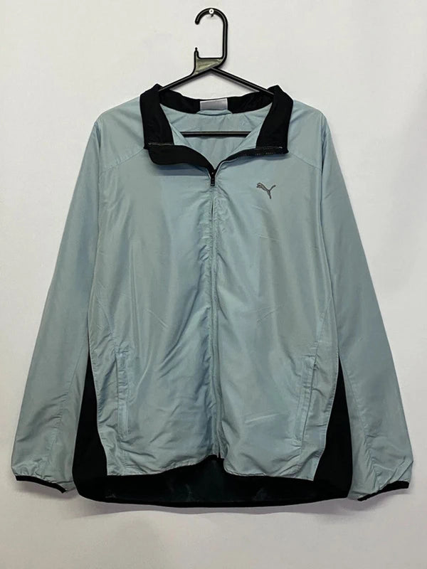 Puma Light Blue & Black Windbreaker Jacket