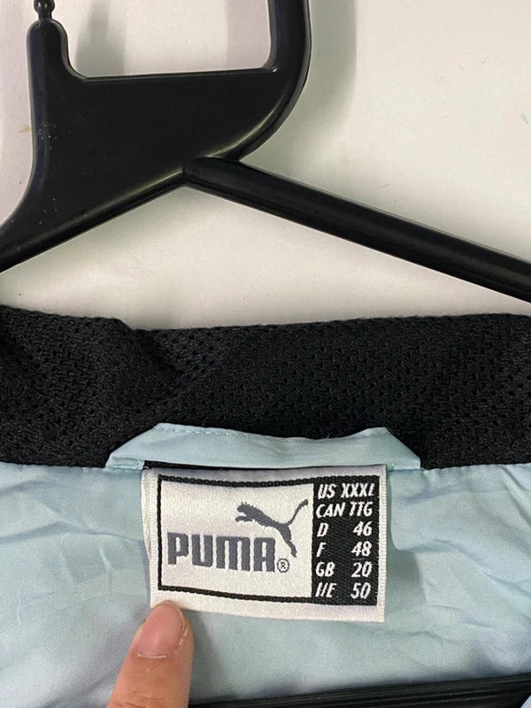 Puma Light Blue & Black Windbreaker Jacket